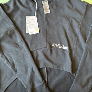 Gymshark Charcoal Crop Sweatshirt